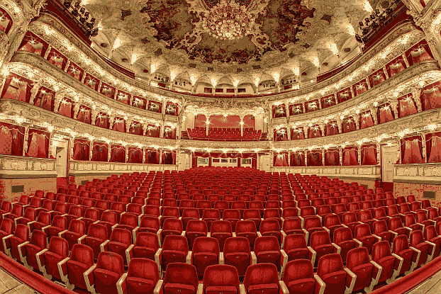 Ein Bild aus dem Zuschauerraum der Oper